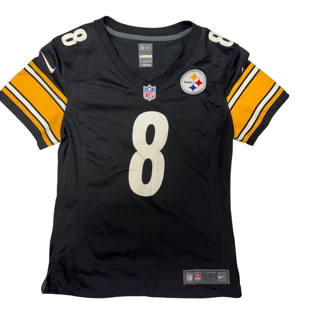Nike Pittsburgh Steelers Kenny Pickett 8 NFL Jersey Womens Small Black Gold